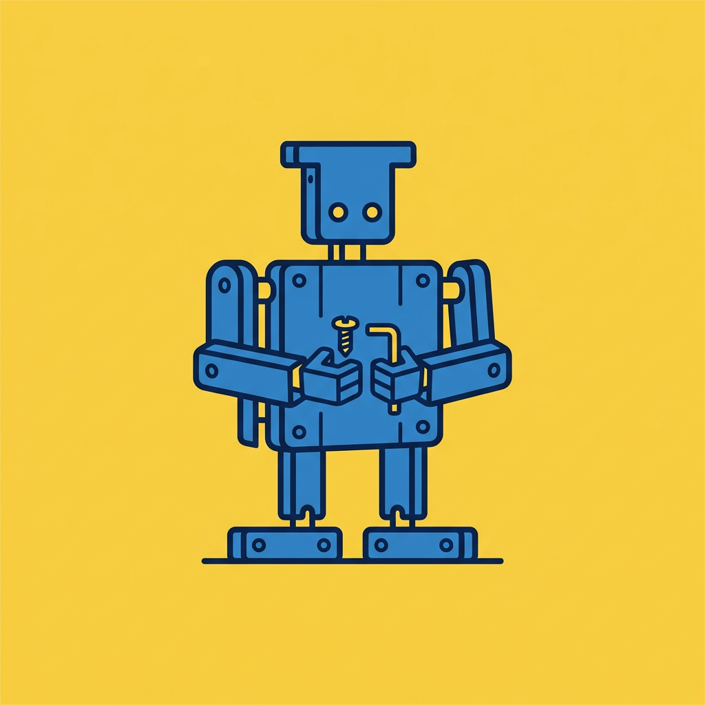 square blue and yellow flat-pack logo